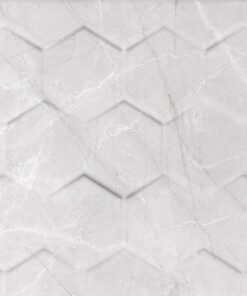 Braga White Hexagon Rett. 25X75