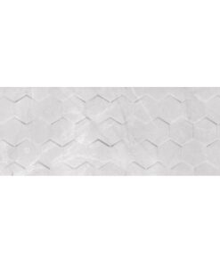 Braga White Hexagon Rett. 25X75