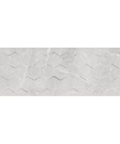 Malaga White Hexagon Rett. 25X75